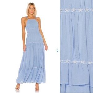 Elegant Blue Maxi Dress